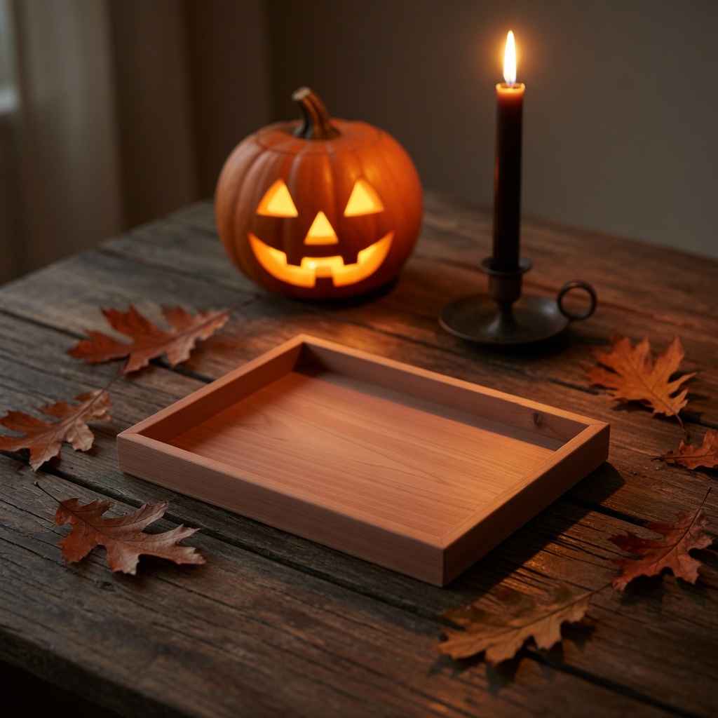 Small cedar wood tray